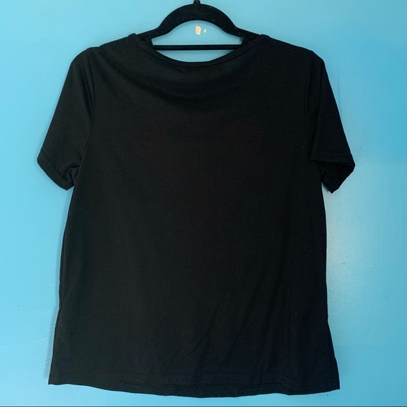 Rose Embroidered Casual Tee - Picture 8 of 8